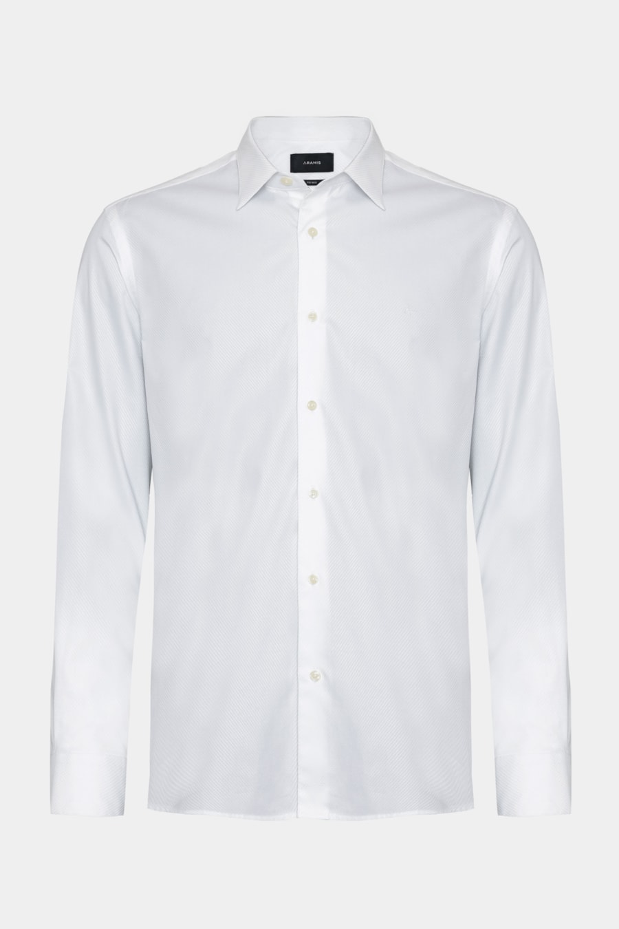 Camisa Regular Fio 100 Egípcio Maquinetada Branco — foto 6 de 7
