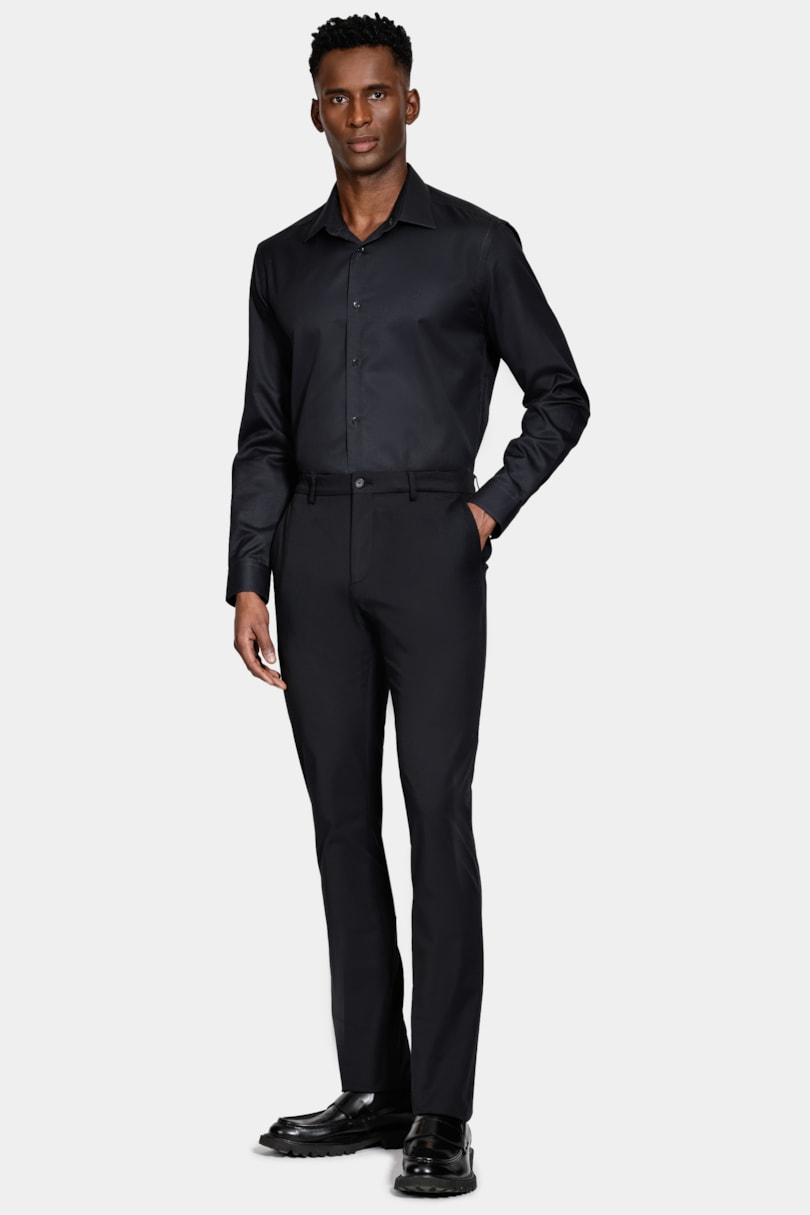 Camisa Regular Fio 100 Egípcio Preto