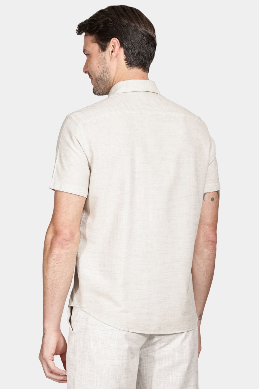 Camisa Regular Flame Areia — foto 4 de 6