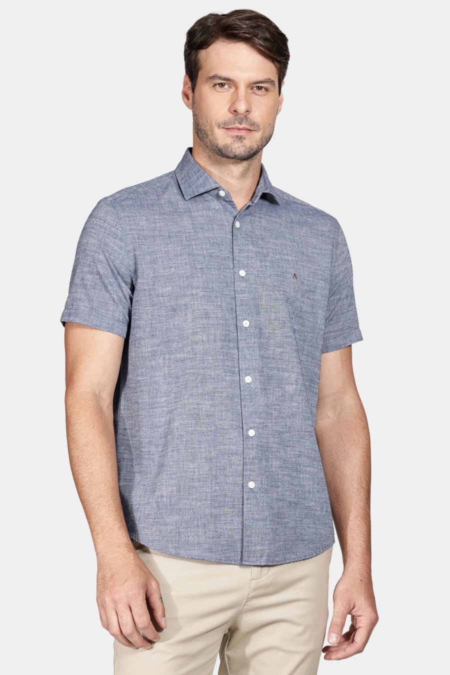 Camisa Regular Flame Azul — foto 1 de 6
