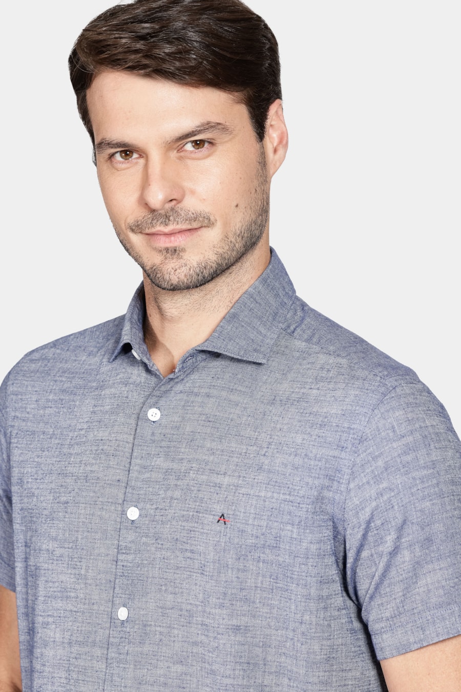 Camisa Regular Flame Azul — foto 3 de 6