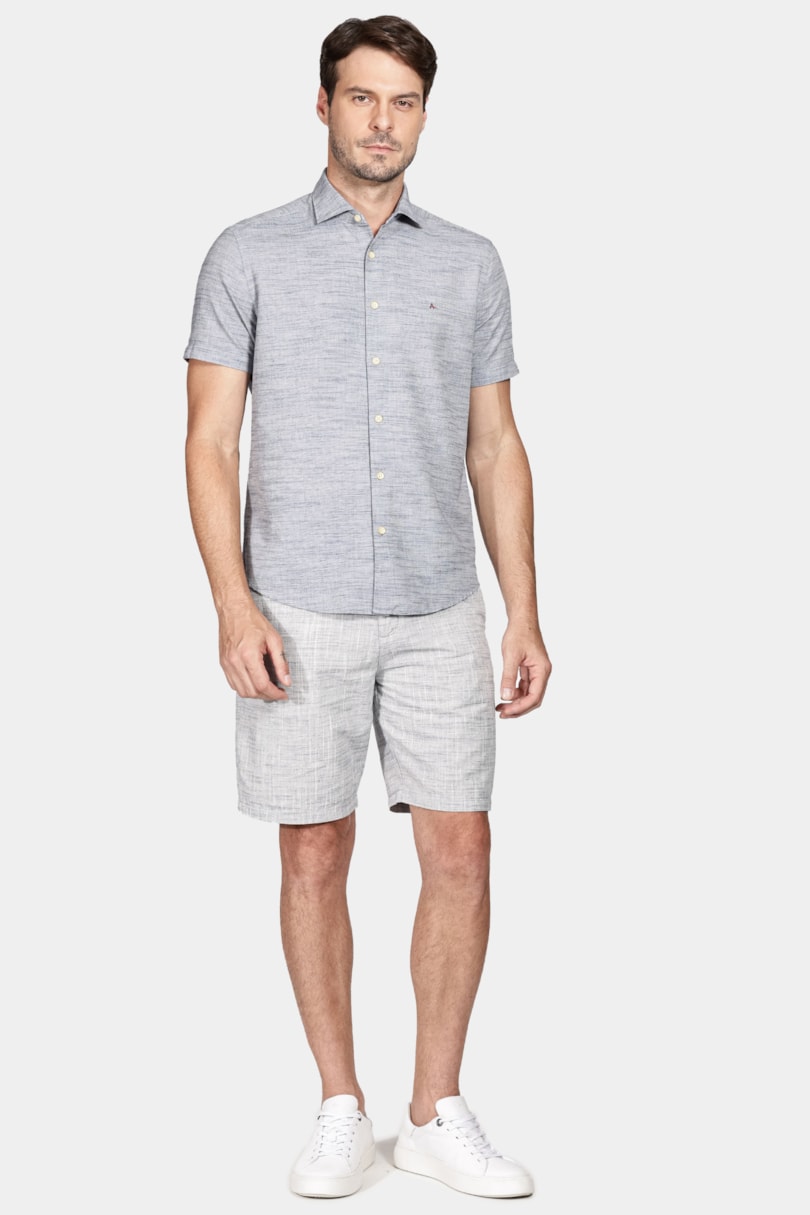 Camisa Regular Flame Marinho