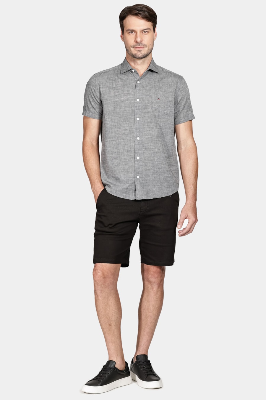 Camisa Regular Flame Preto — foto 2 de 6
