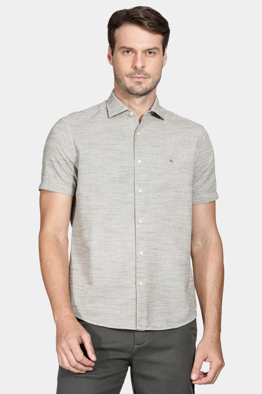 Camisa Regular Flame Verde Militar — foto 1 de 6