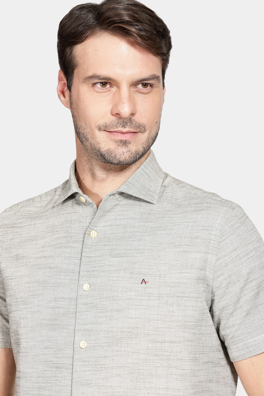 Camisa Regular Flame Verde Militar — foto 3 de 6