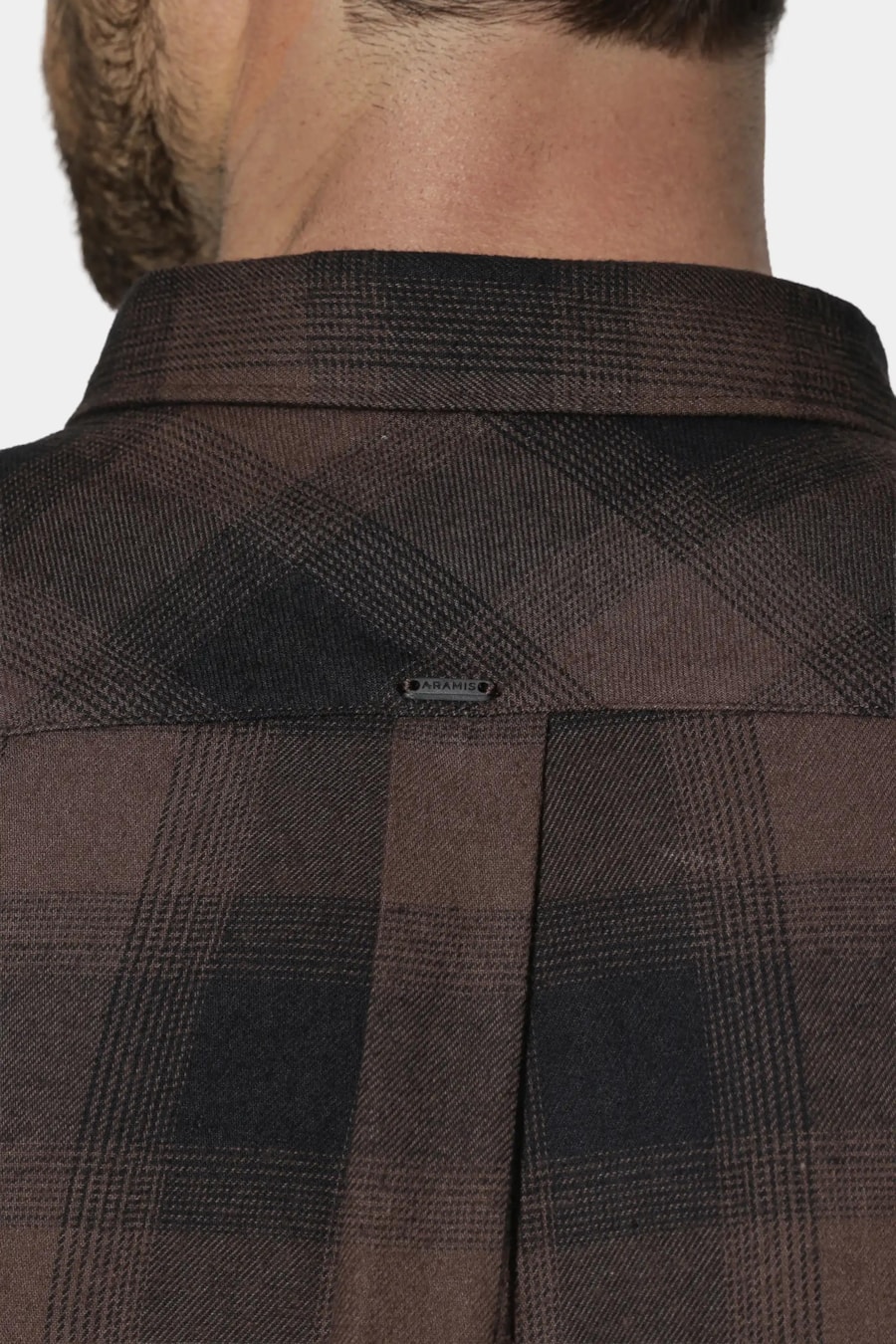 Camisa Regular Flanela Xadrez Shadow Café Com Preto — foto 4 de 7