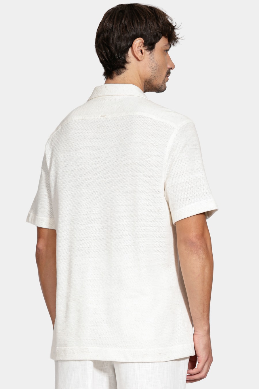 Camisa Regular Malha Textura Natural — foto 4 de 6