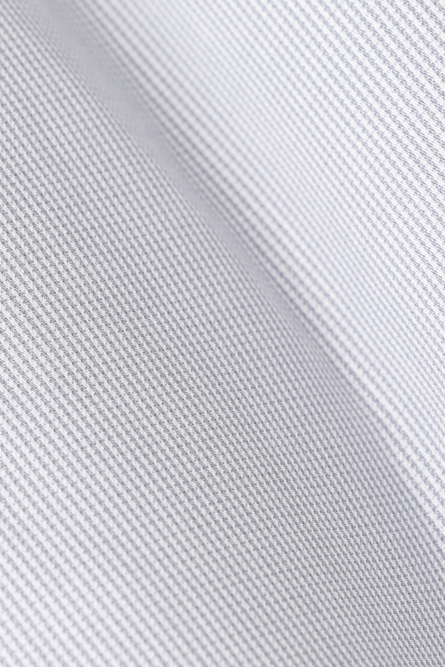 Camisa Regular Manga Longa Algodão Egípcio Micro Listrada Branco C/Cinza — foto 6 de 6