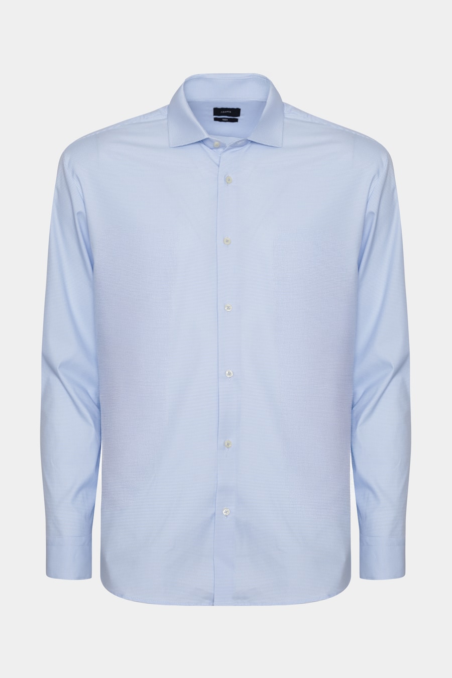 Camisa Regular Manga Longa Tech Flex Azul Claro C/Branco — foto 5 de 6