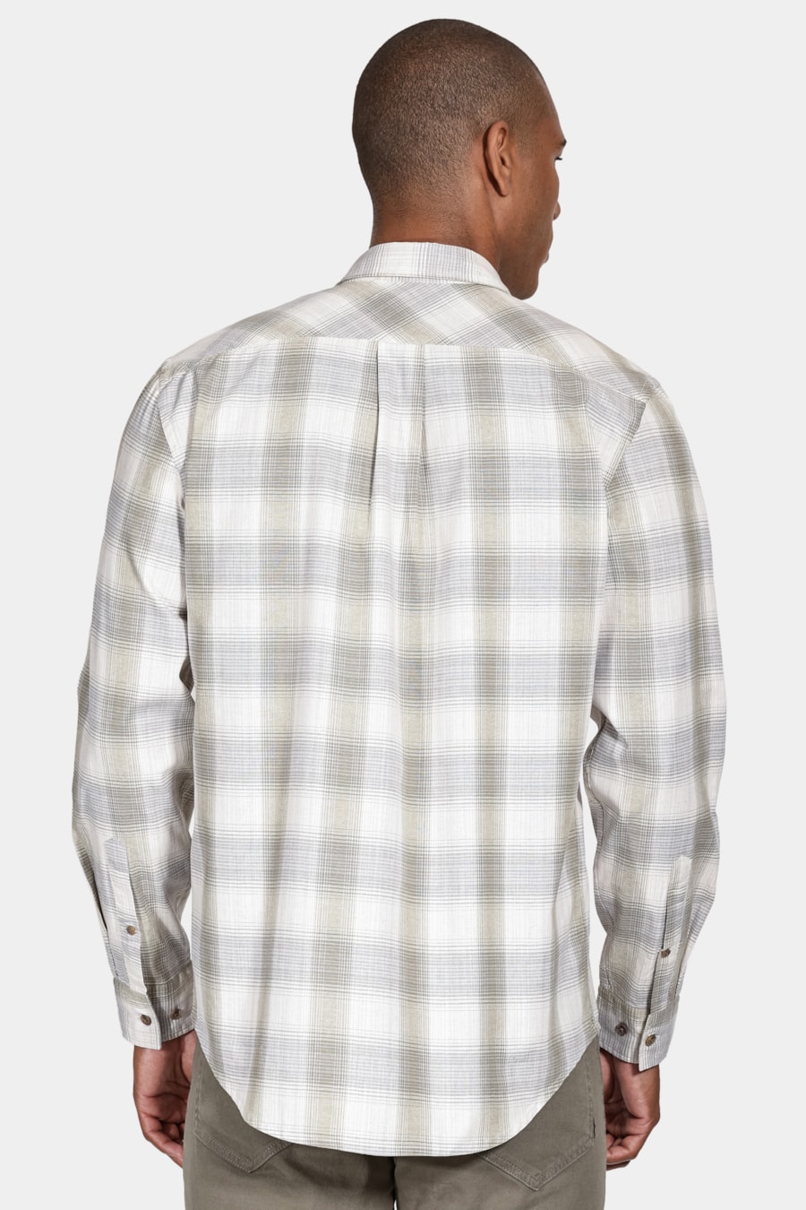 Camisa Regular Maxi Xadrez Linho Verde Com Natural — foto 4 de 6