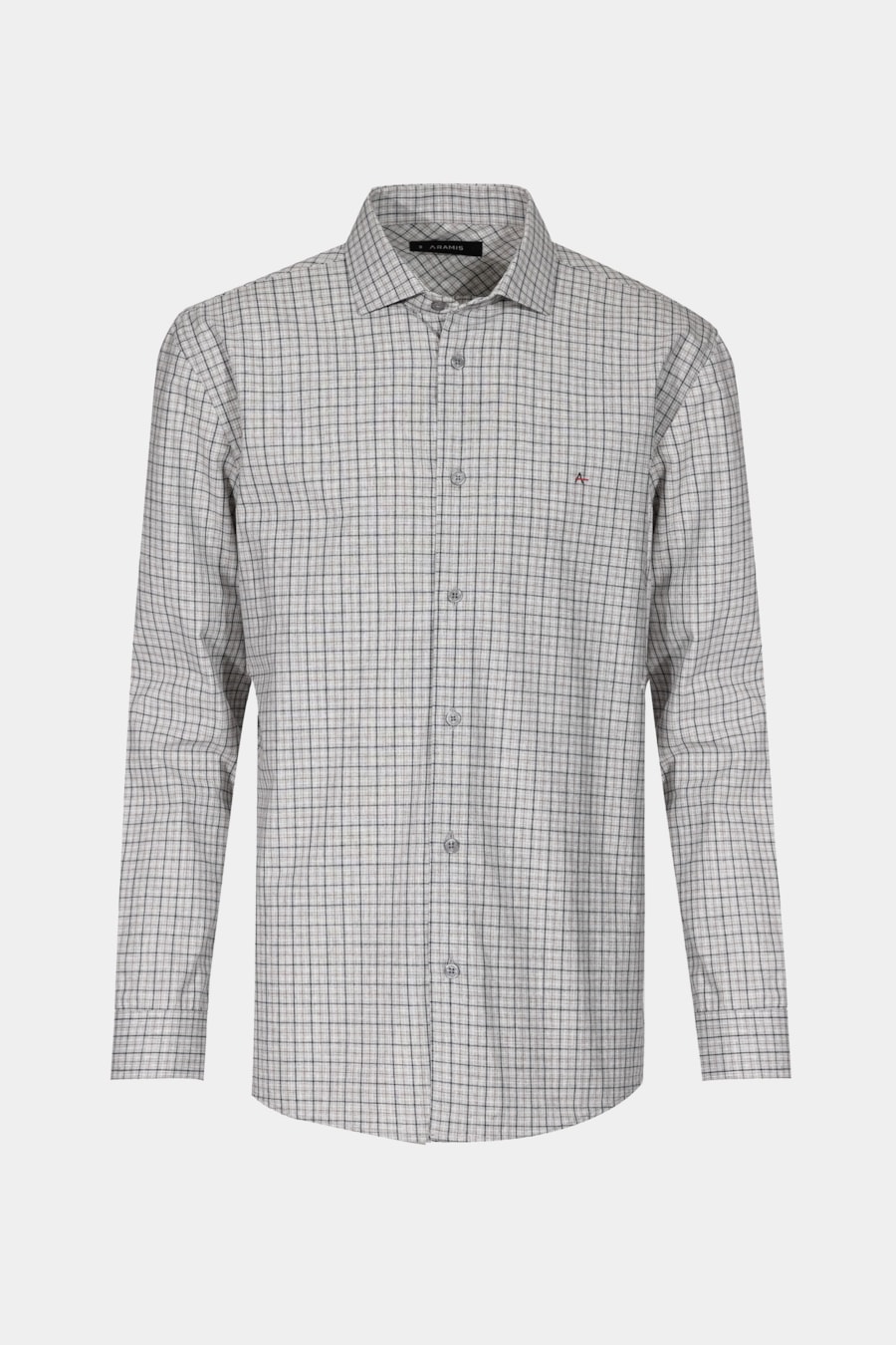 Camisa Regular Mescla Xadrez Cinza — foto 6 de 7