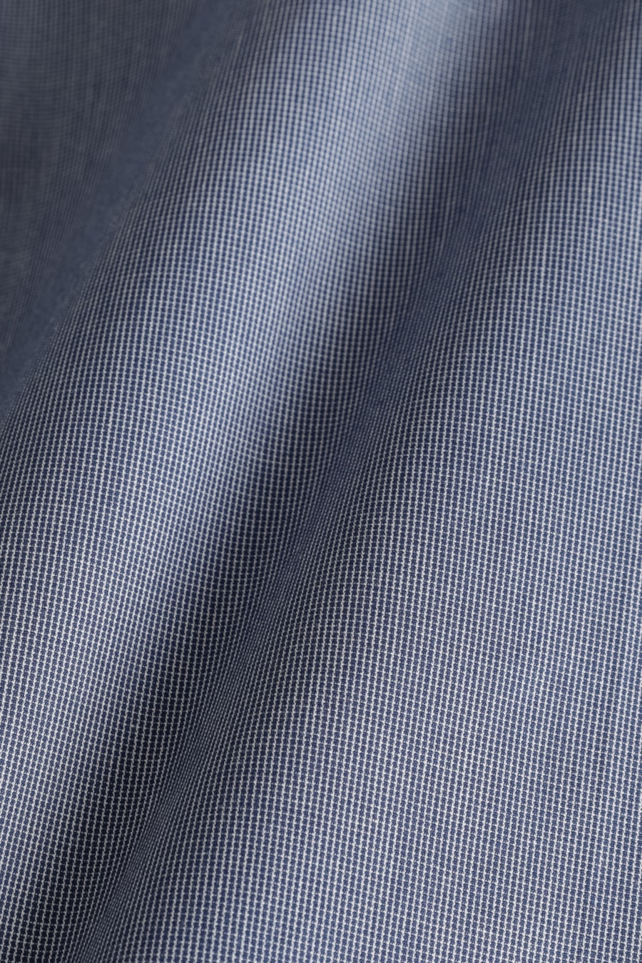 Camisa Regular Micro Xadrez Bolso Azul C/Branco — foto 6 de 6