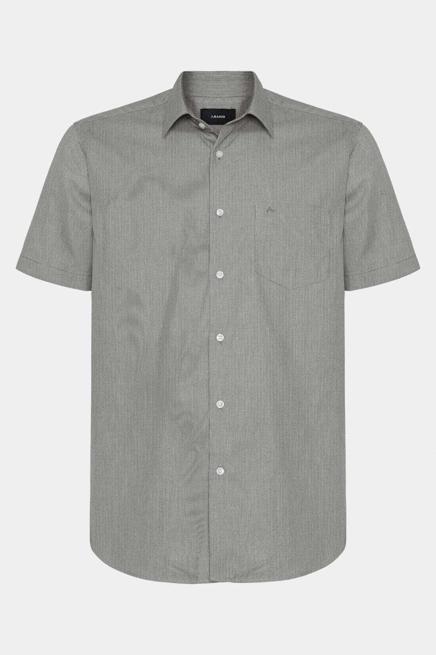 Camisa Regular Micro Xadrez Bolso Verde C/ Branco — foto 5 de 6