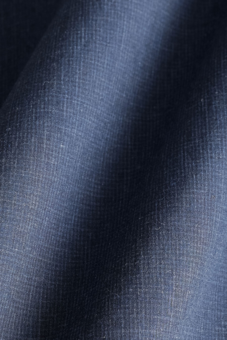 Camisa Regular Micro Xadrez Fio 60 Melange Marinho/Azul — foto 6 de 6