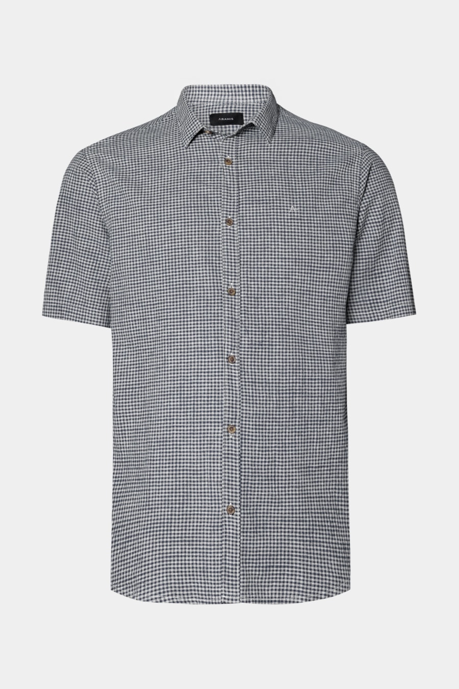 Camisa Regular Mini Xadrez Mescla Azul/Cinza — foto 5 de 6