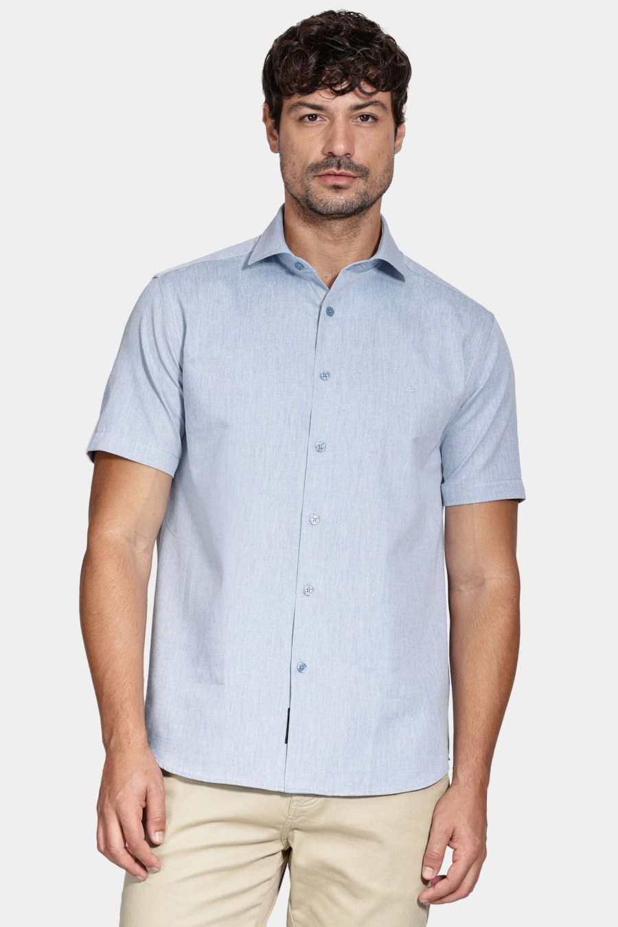 Camisa Regular Nature Line Azul — foto 1 de 6