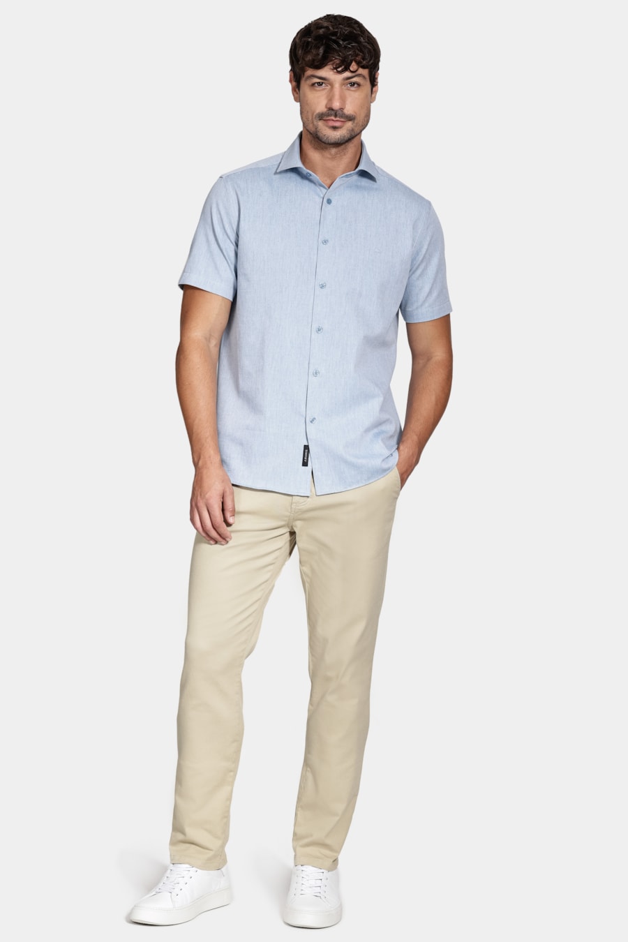 Camisa Regular Nature Line Azul — foto 2 de 6