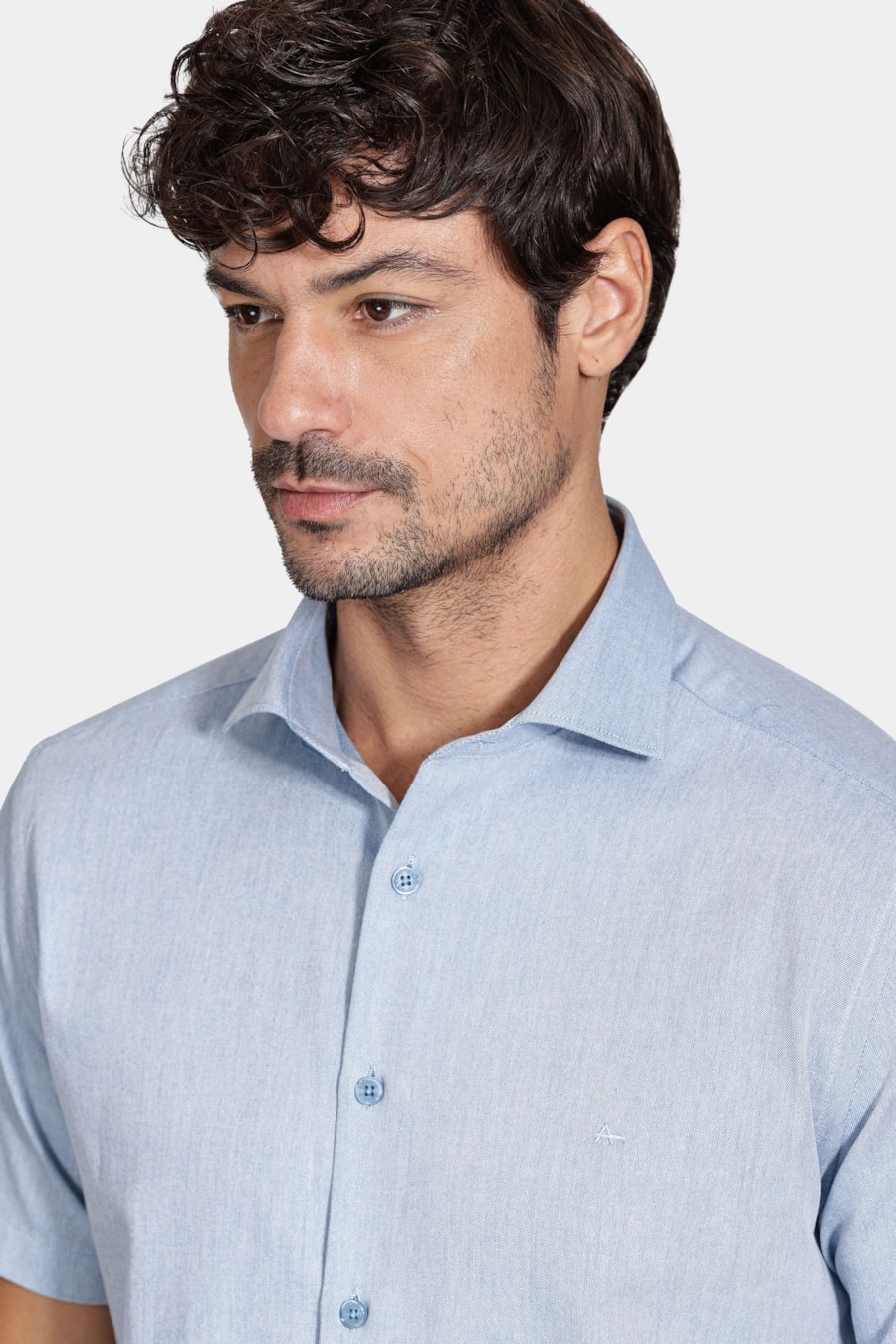 Camisa Regular Nature Line Azul — foto 3 de 6