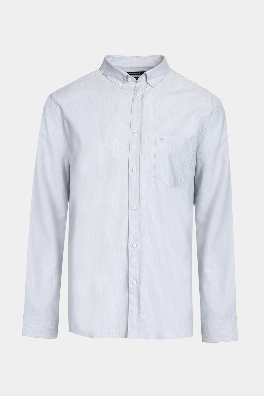 Camisa Regular Oxford Peletizado Liocel Cinza — foto 6 de 6