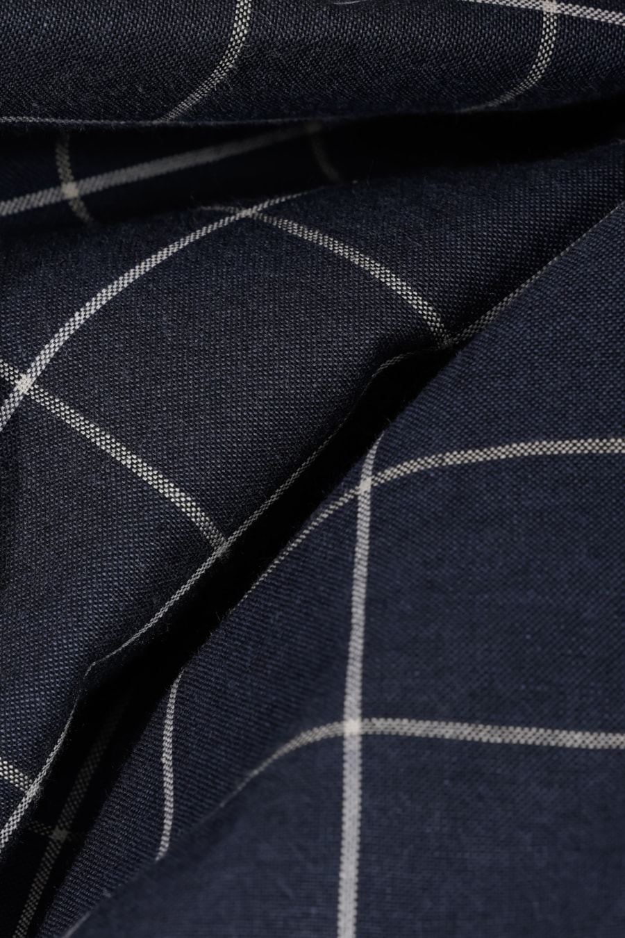 Camisa Regular Sarja Xadrez Marinho — foto 5 de 5