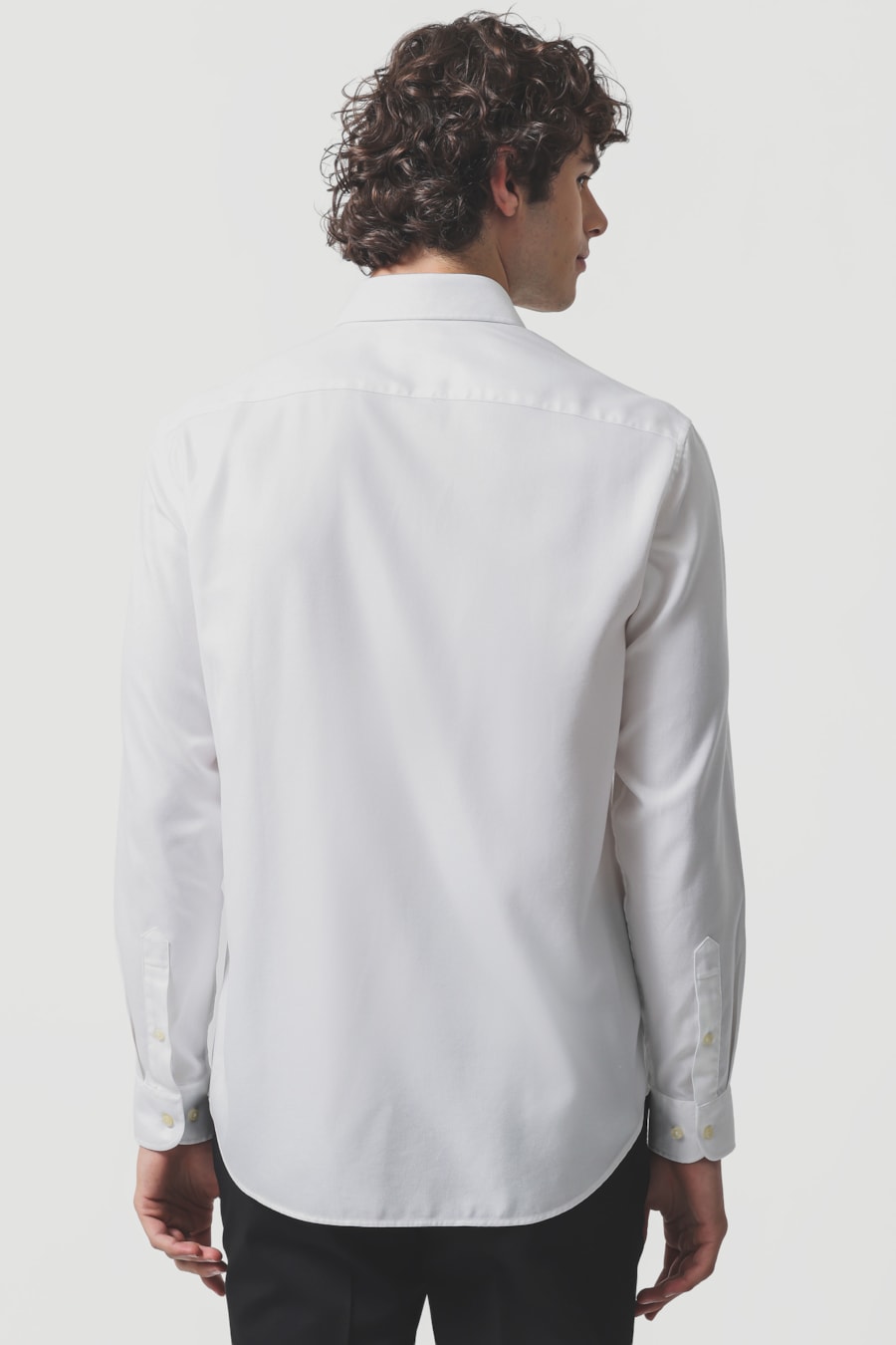 Camisa Regular Social Seda Wrinkle Free Branco — foto 4 de 6