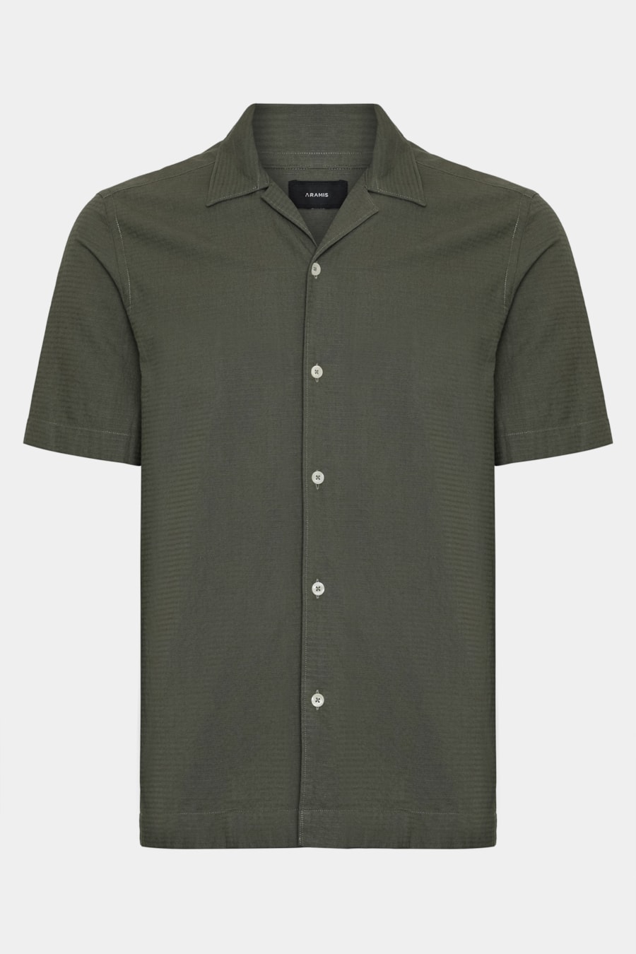 Camisa Regular Textura Horizontal Verde — foto 6 de 7