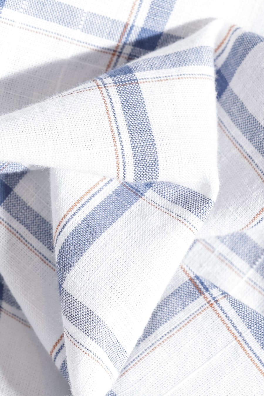 Camisa Regular Xadrez Branco Com Azul — foto 5 de 5