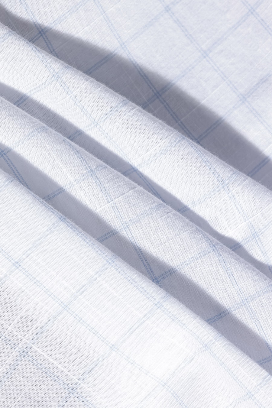 Camisa Regular Xadrez Branco Com Azul Claro — foto 5 de 6