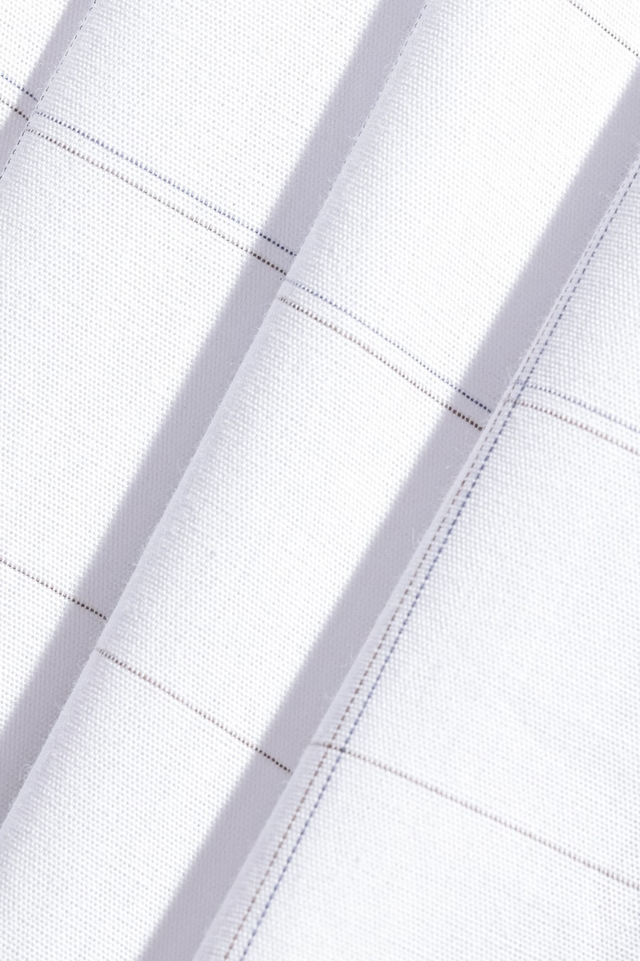 Camisa Regular Xadrez Fine Line Branco Com Azul — foto 5 de 5