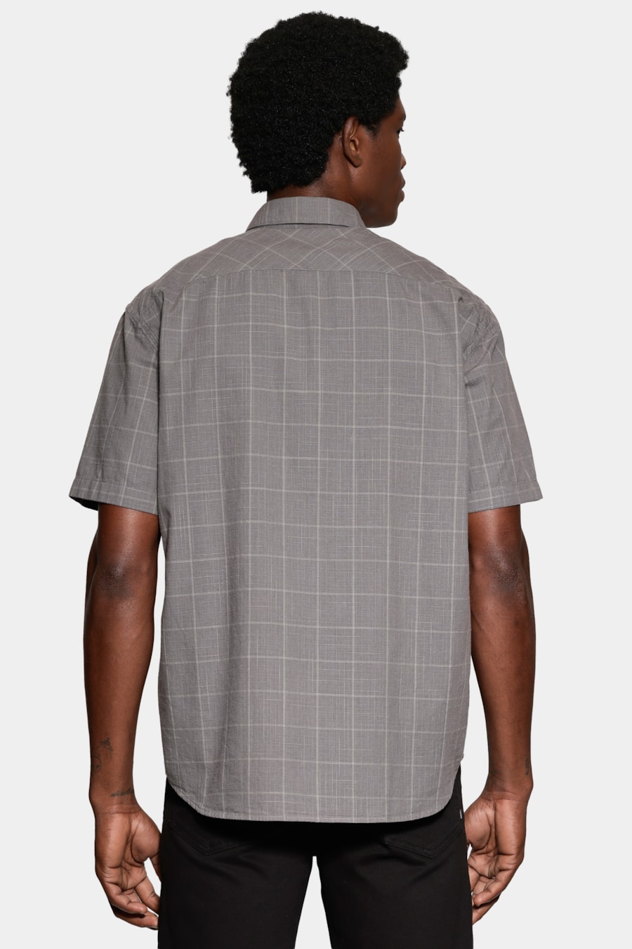Camisa Regular Xadrez Flamê Chumbo C/Cinza — foto 4 de 6