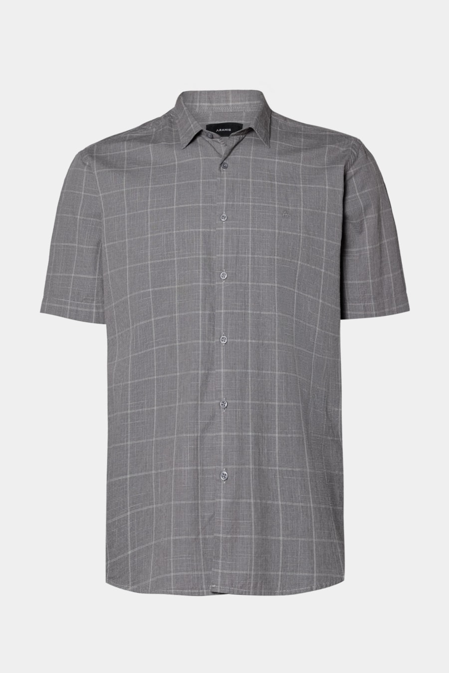 Camisa Regular Xadrez Flamê Chumbo C/Cinza — foto 5 de 6