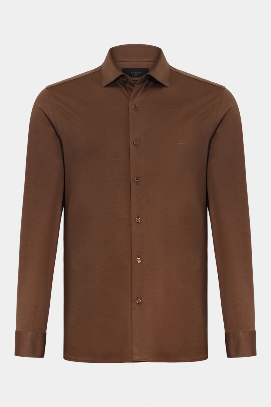 Camisa Slim A-70 Fio Duplo Mercerizado Cacau — foto 5 de 6