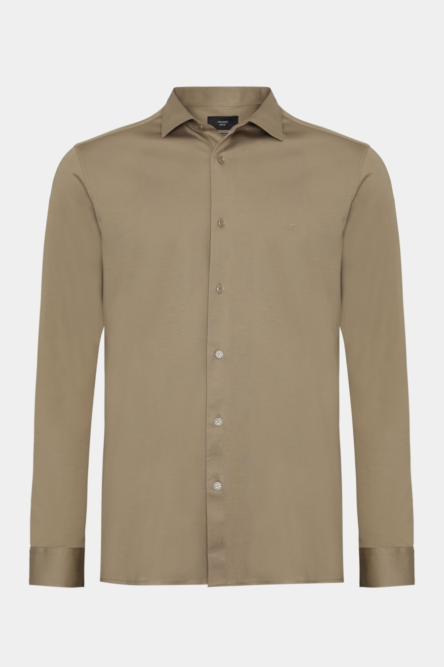 Camisa Slim A-70 Fio Duplo Mercerizado Caqui — foto 5 de 6
