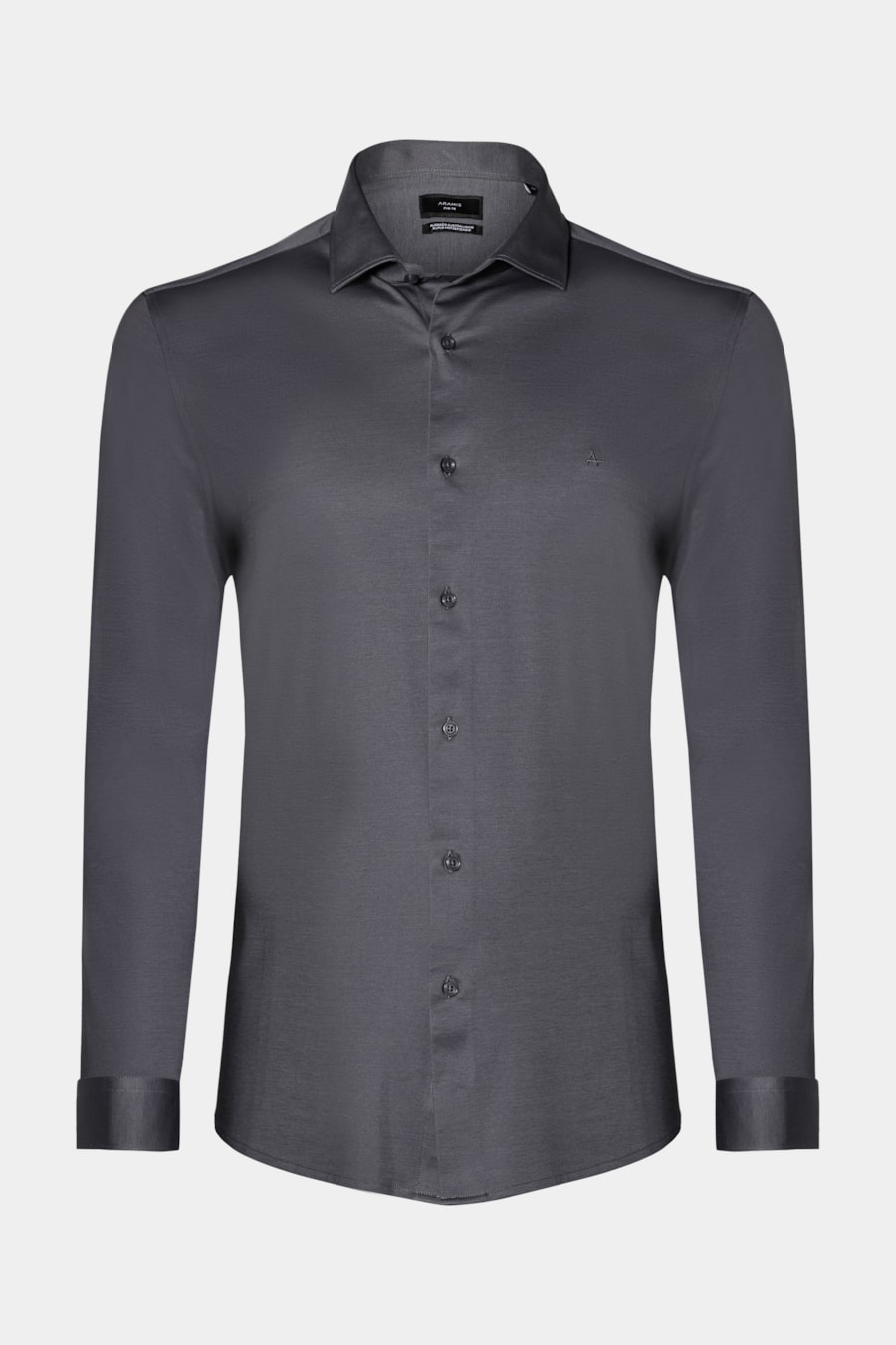Camisa Slim A-70 Fio Duplo Mercerizado Chumbo — foto 5 de 6
