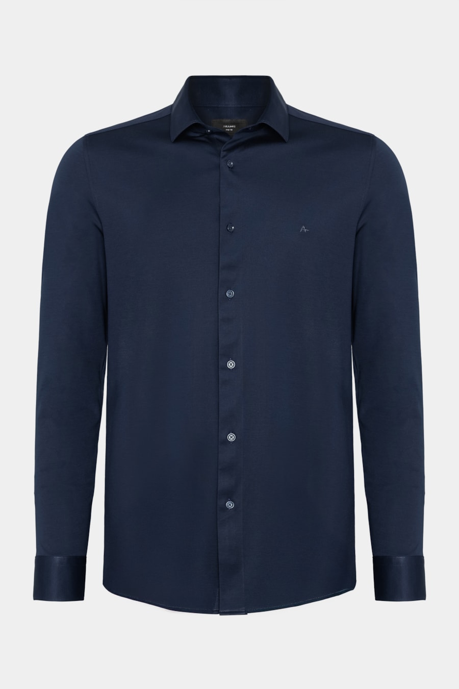 Camisa Slim A-70 Fio Duplo Mercerizado Marinho — foto 5 de 6