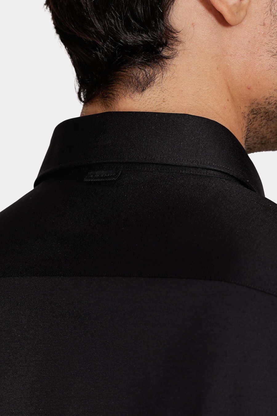 Camisa Slim A-70 Fio Duplo Mercerizado Preto — foto 4 de 8