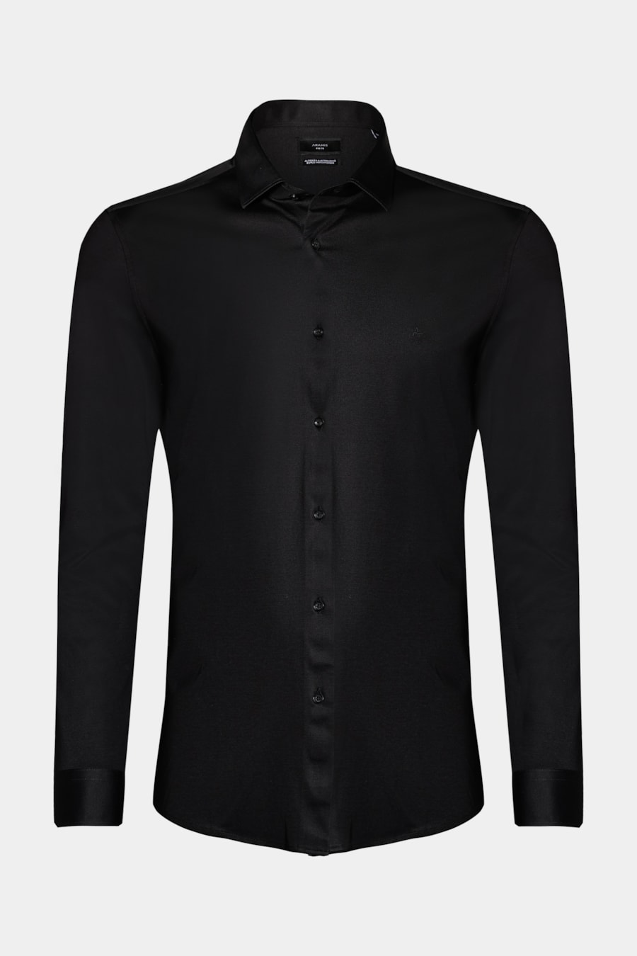 Camisa Slim A-70 Fio Duplo Mercerizado Preto — foto 7 de 8