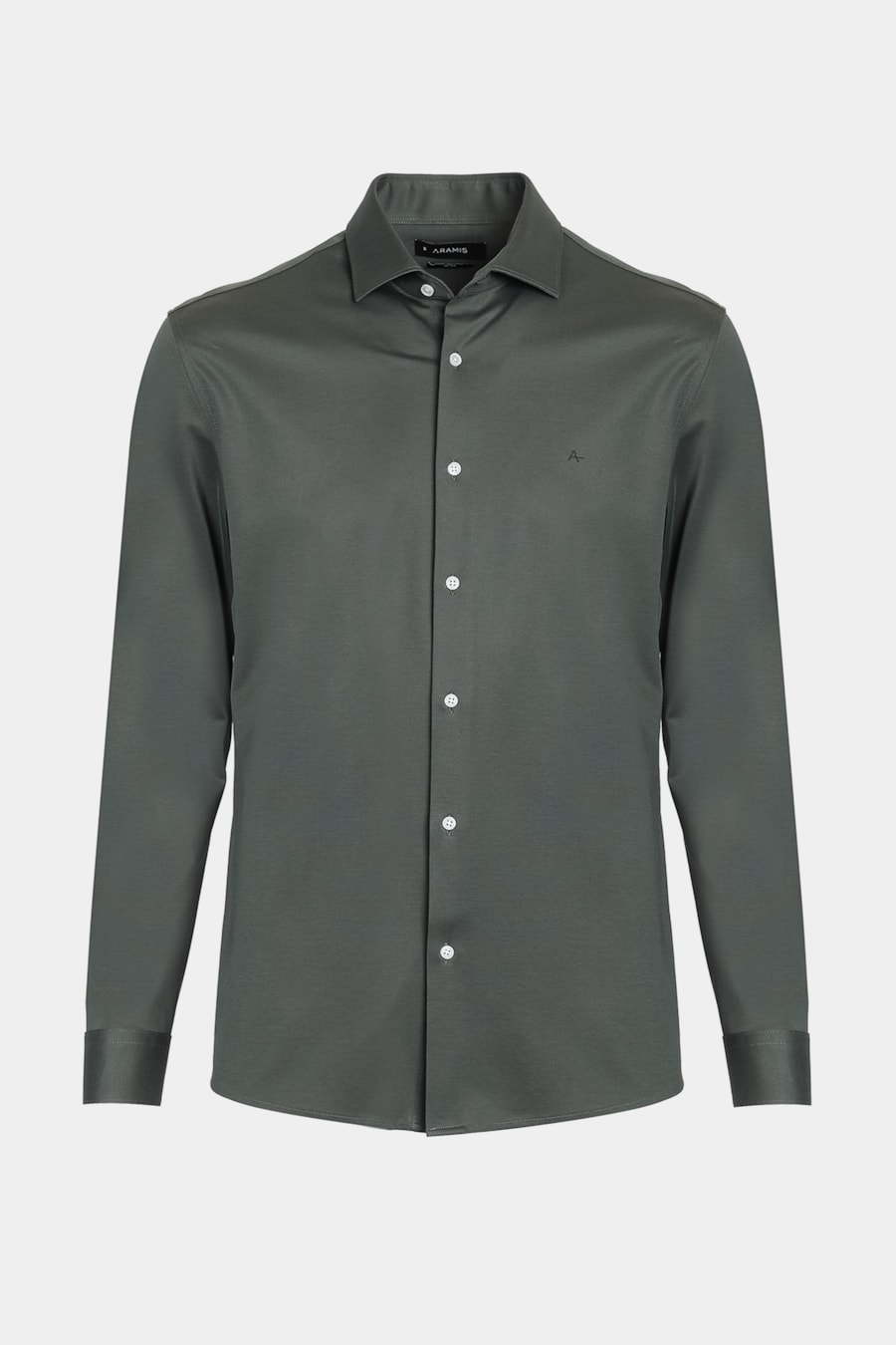 Camisa Slim A-70 Fio Duplo Mercerizado Verde — foto 6 de 7