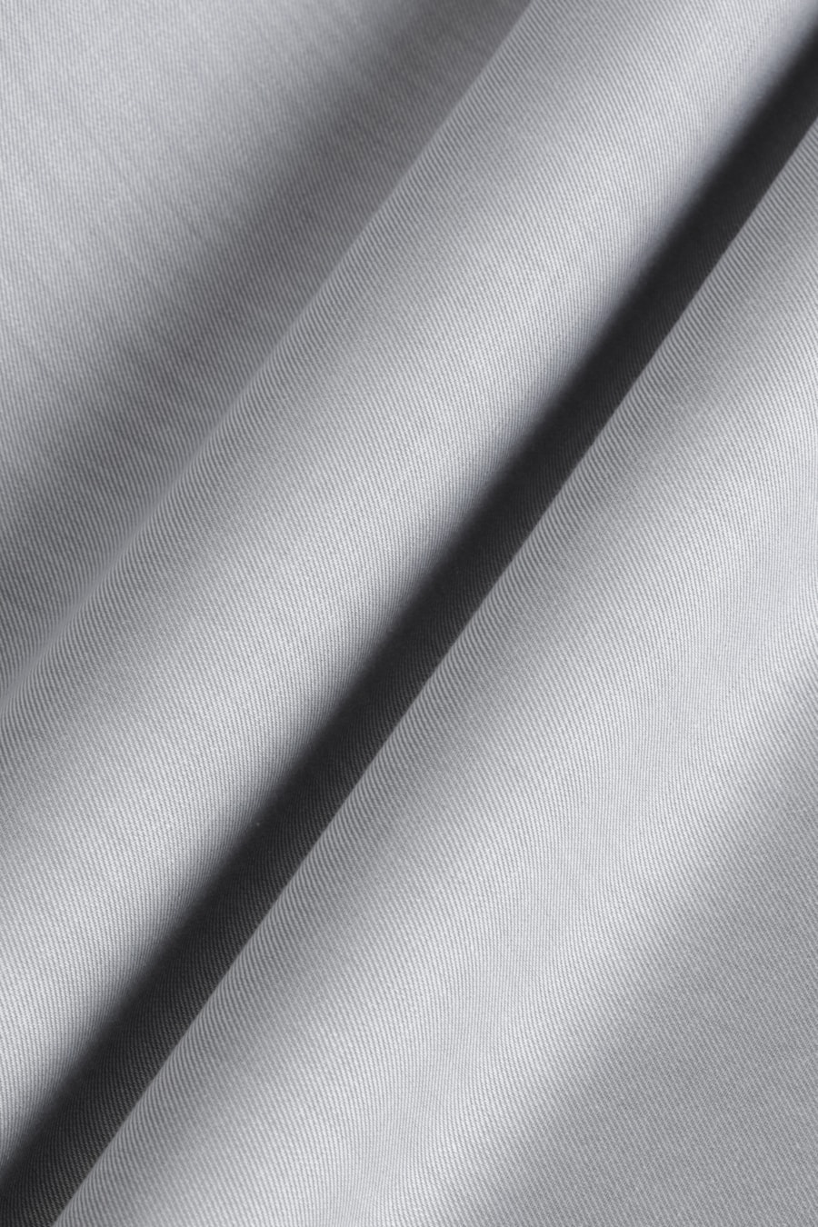 Camisa Slim Algodão Tricoline Manga Longa Cinza — foto 6 de 6