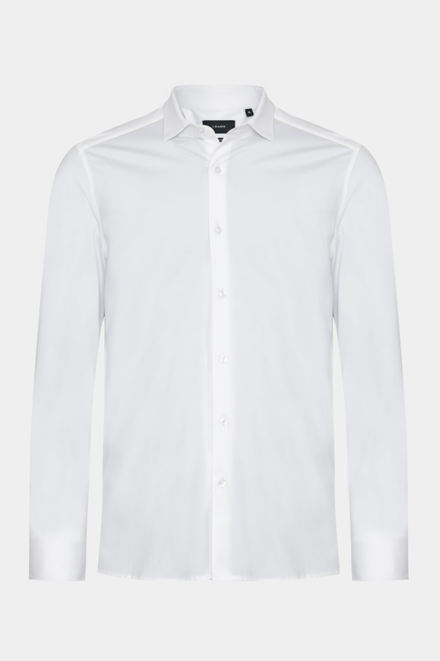 Camisa Slim Cetim de Malha Fio 120/2 Branco — foto 6 de 7