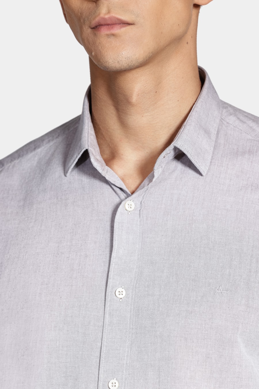 Camisa Slim em Algodão Willis Canela — foto 3 de 6