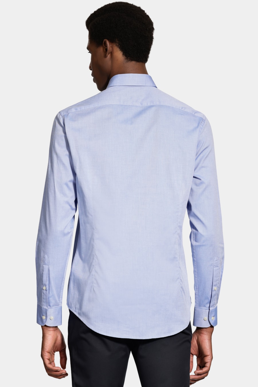 Camisa Slim Fio 50 Egipcio Petronas Azul — foto 4 de 6