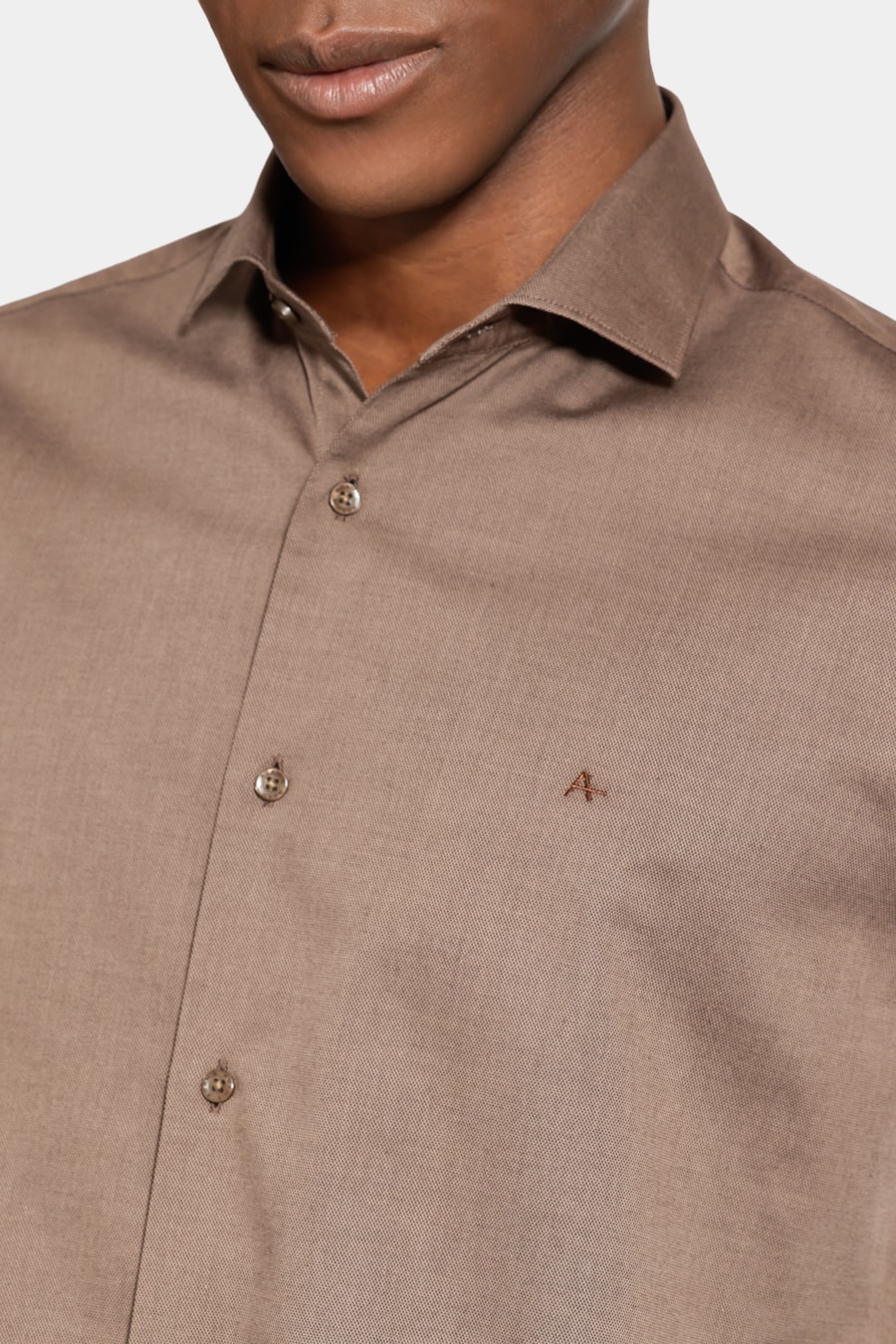 Camisa Slim Fio 50 Egipcio Petronas Castor — foto 3 de 5