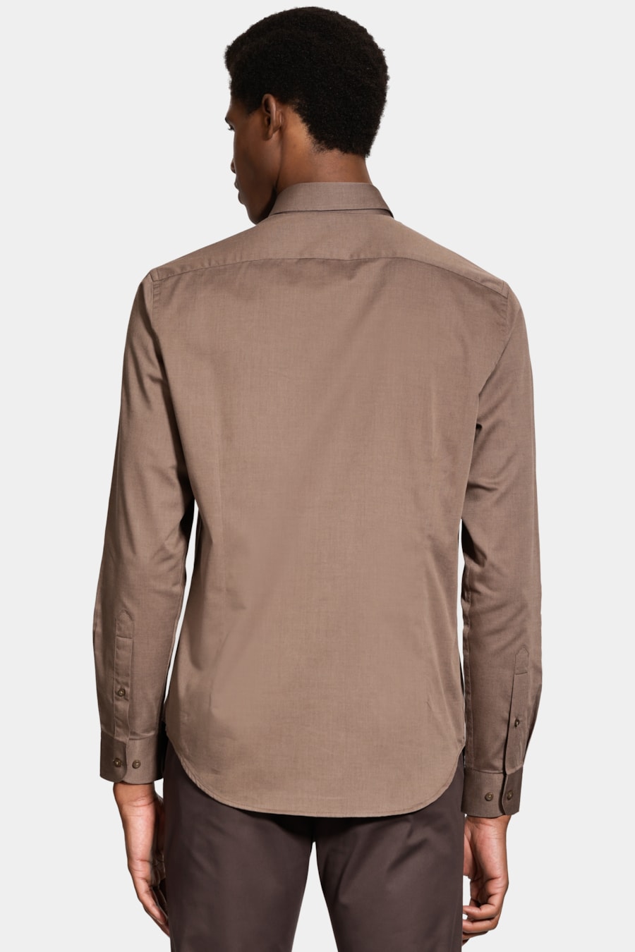 Camisa Slim Fio 50 Egipcio Petronas Castor — foto 4 de 5