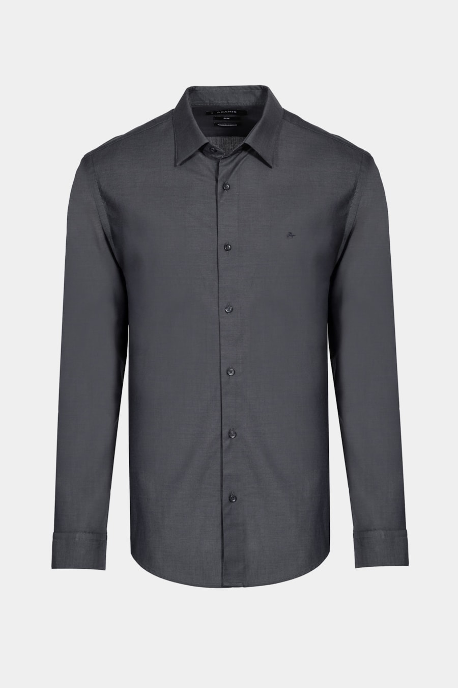 Camisa Slim Fio 50 Egípcio Petronas Chumbo — foto 6 de 6