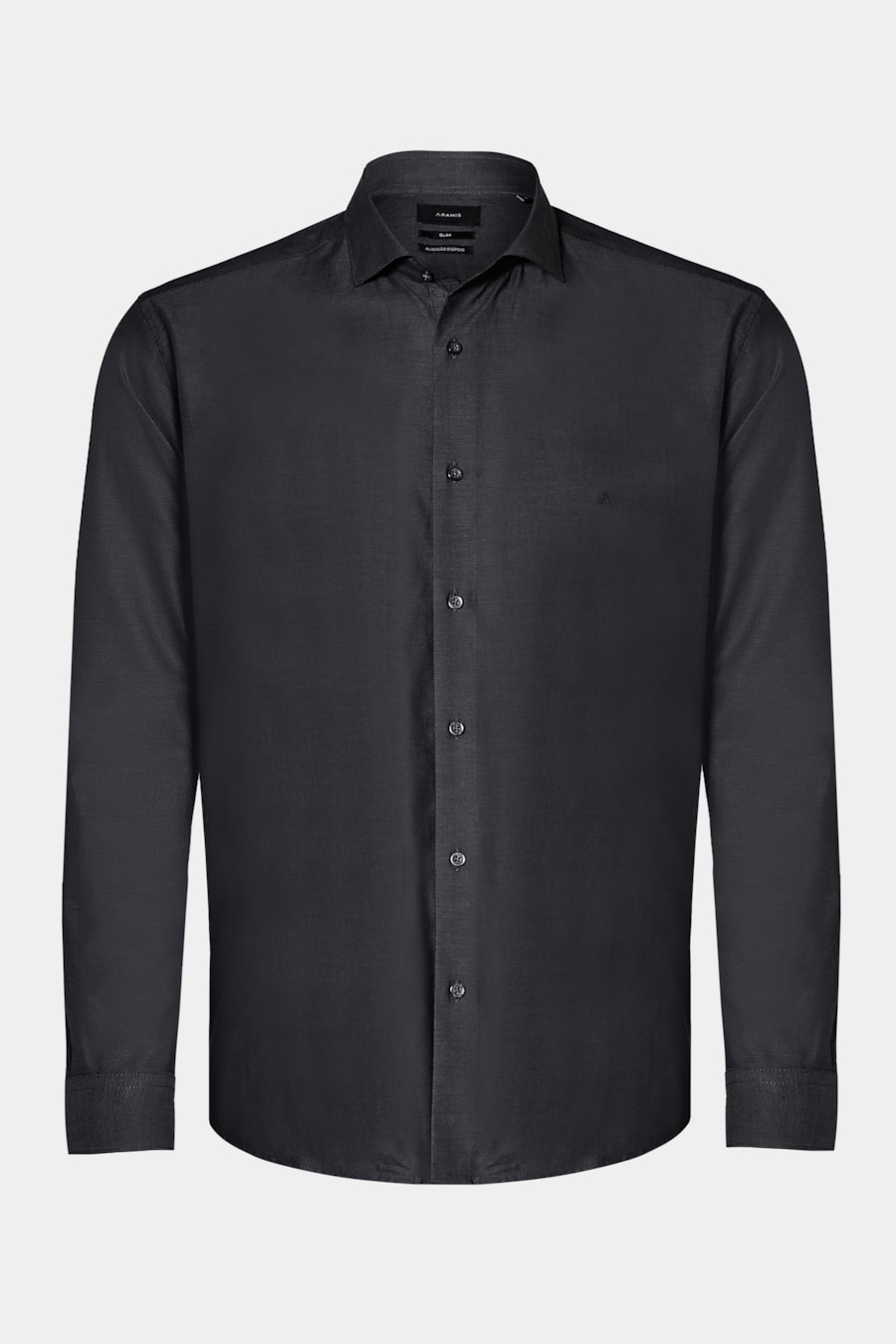 Camisa Slim Fio 50 Egipcio Petronas Cinza Escuro — foto 5 de 6