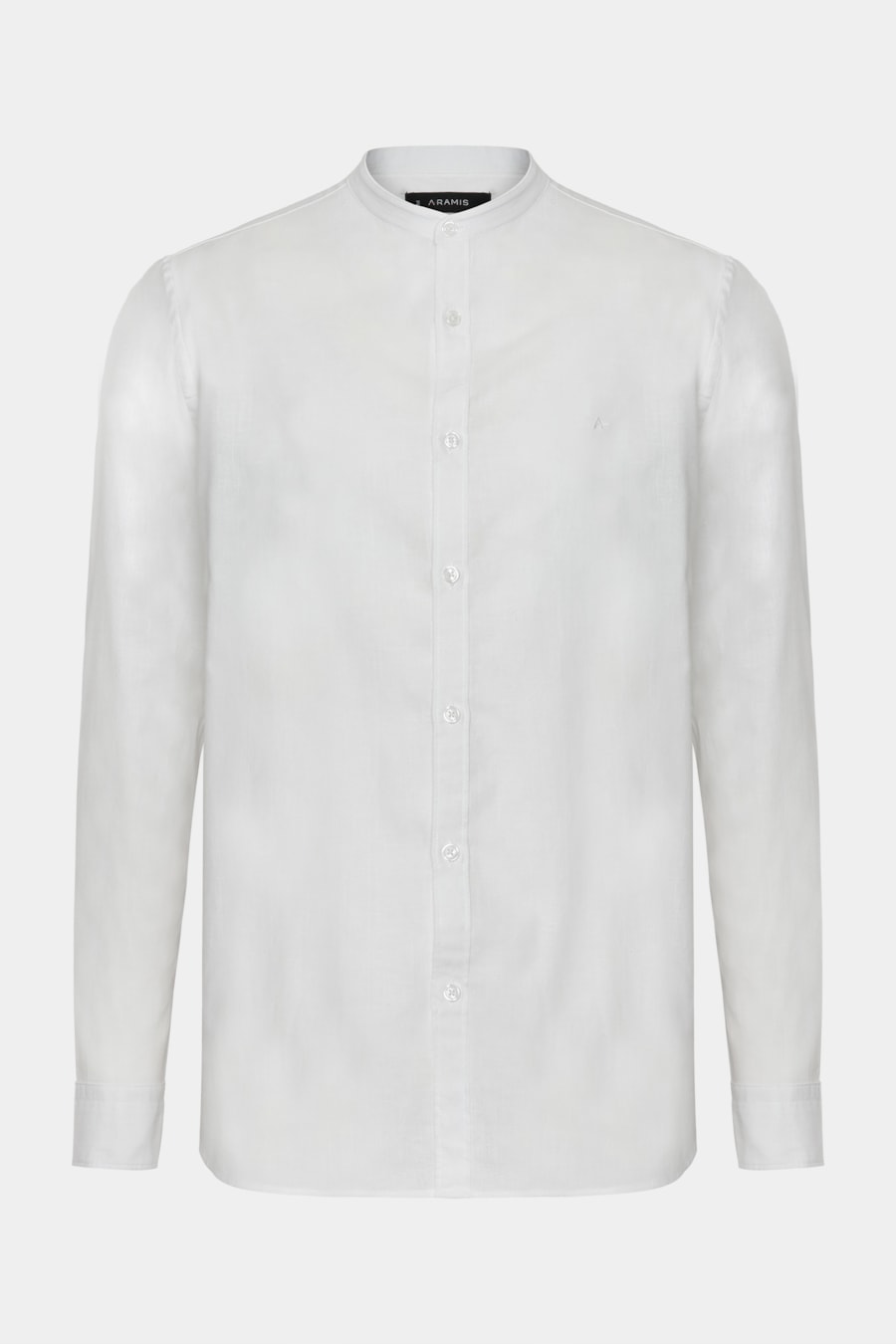 Camisa Slim Gola Padre Linho Maquinetada Branco — foto 5 de 6