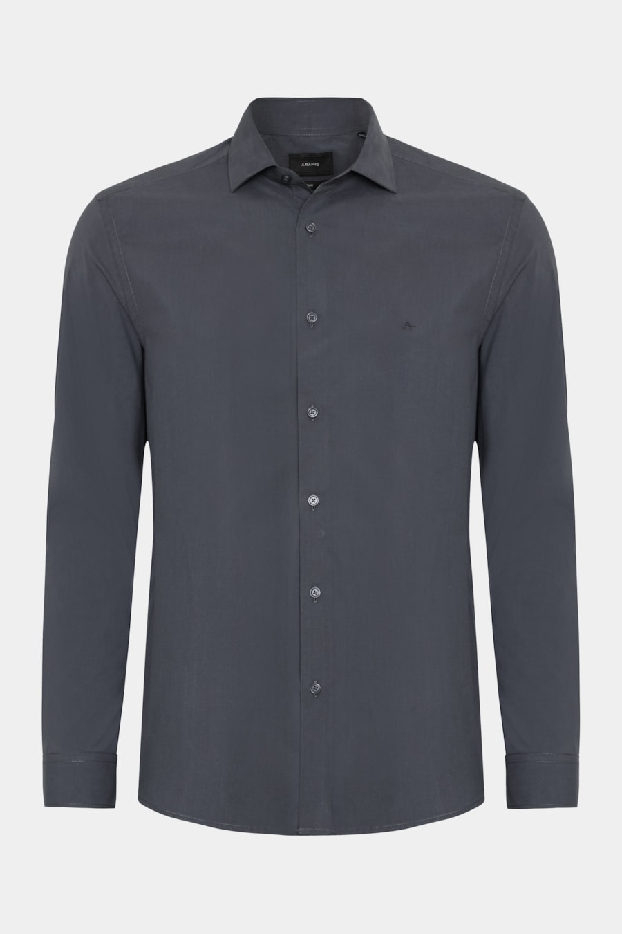 Camisa Slim Lisa Fio 60 Carbon Touch Chumbo — foto 5 de 6