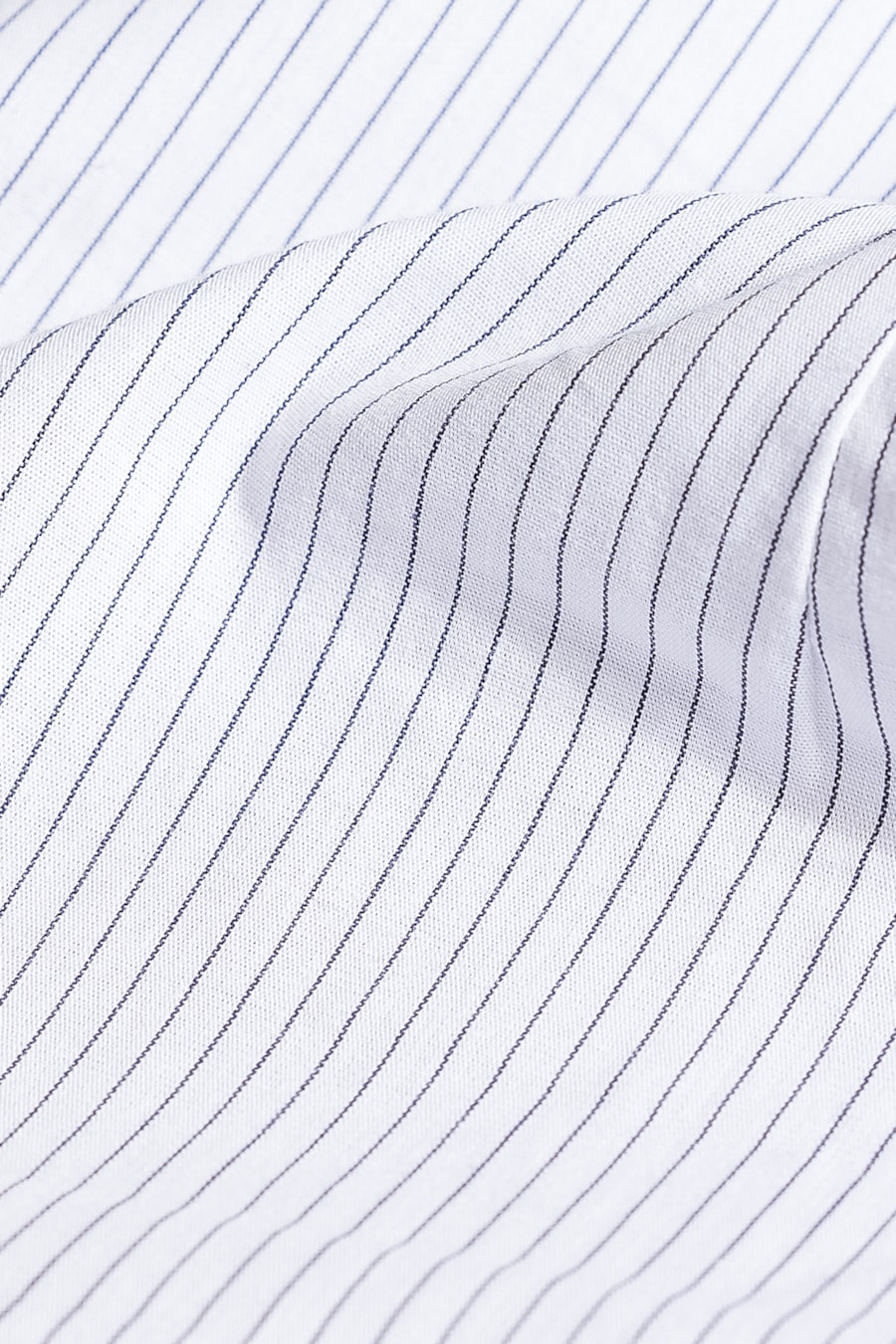 Camisa Slim Listra Clássica Branco Com Preto — foto 5 de 6