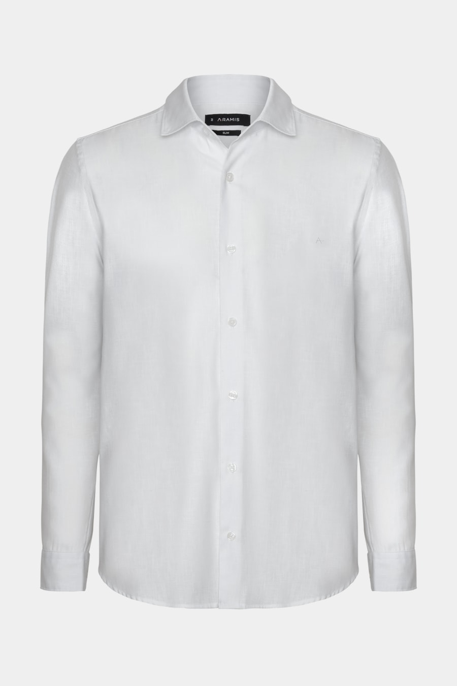 Camisa Slim Manga Longa Linen Branco — foto 5 de 6